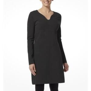 NWT Royal Robbins Women's Geneva Ponte Midi Dress in Asphalt Size Small